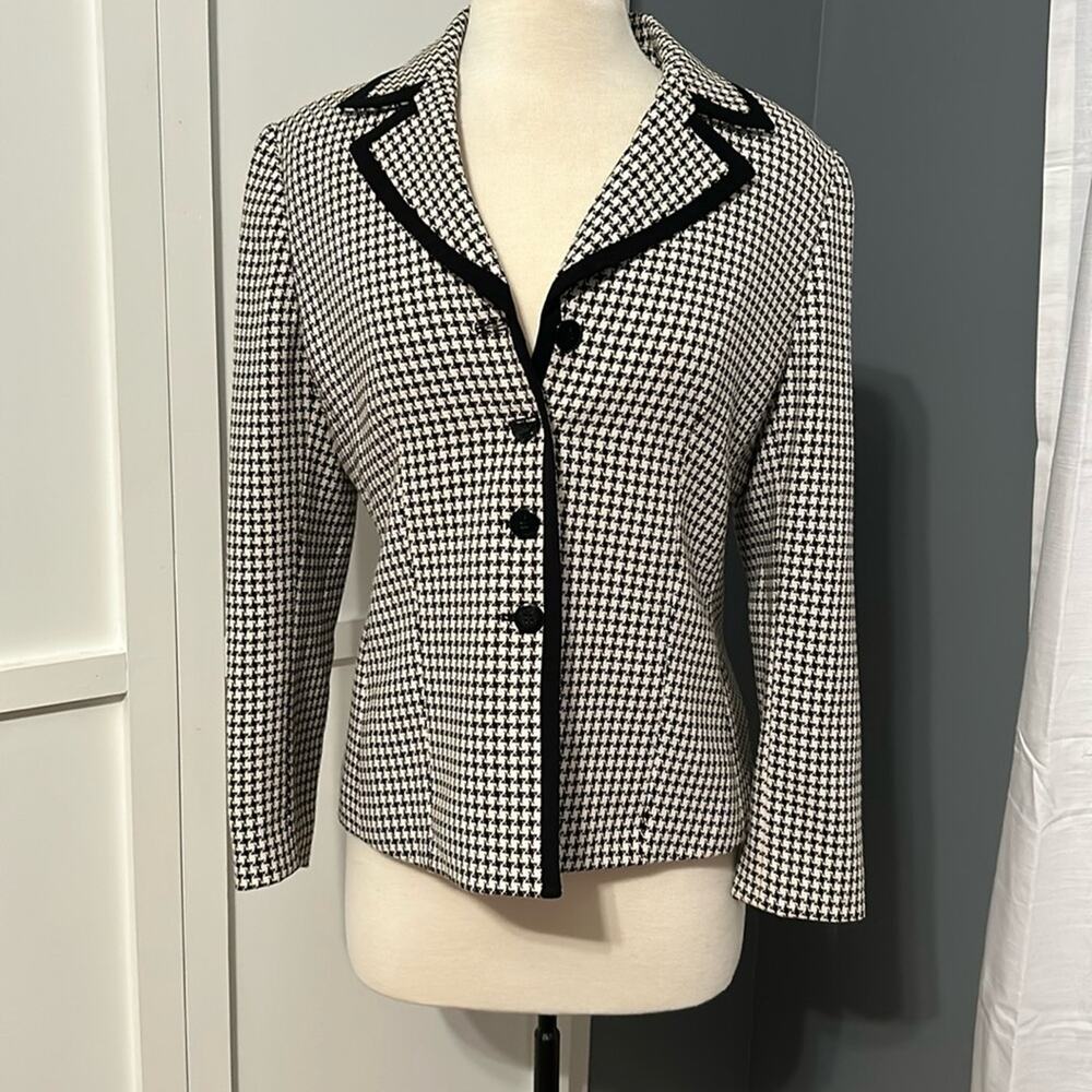 Evan Picone Houndstooth Blazer